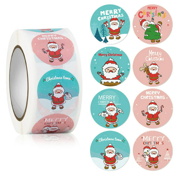 Packaging Christmas Stickers Adhesive Label Merry Christmas Seal Sticker